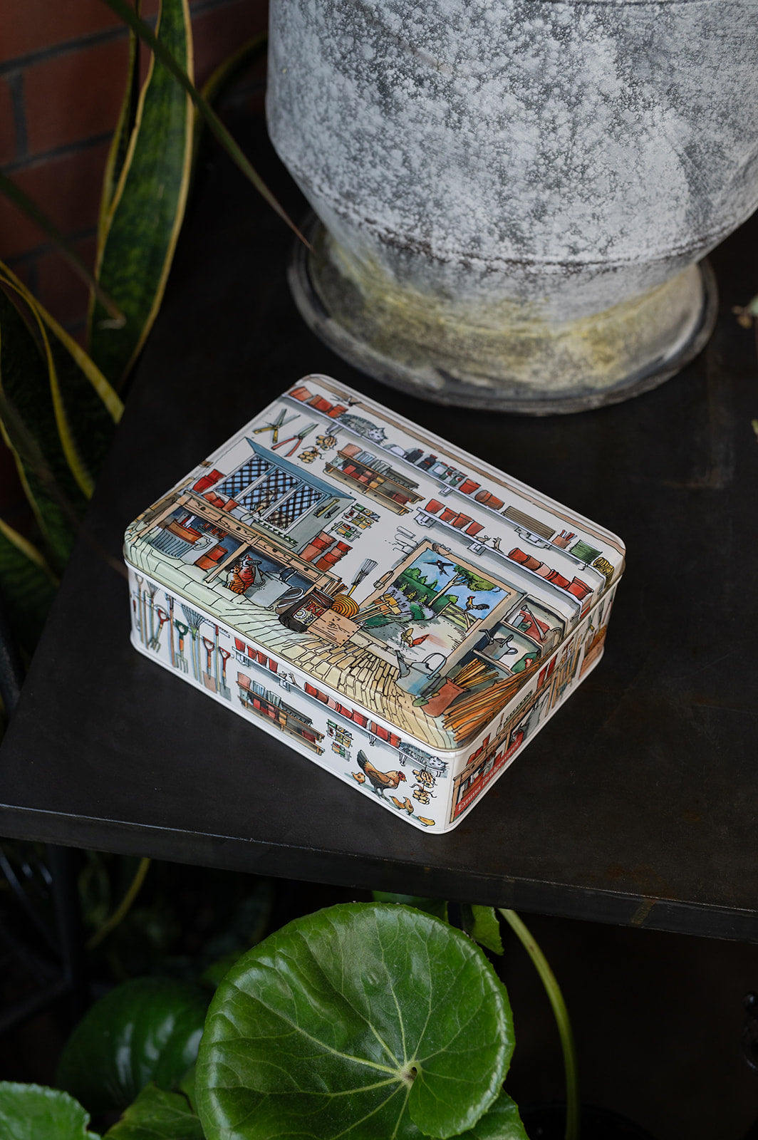 Potting Shed Biscuit Tin